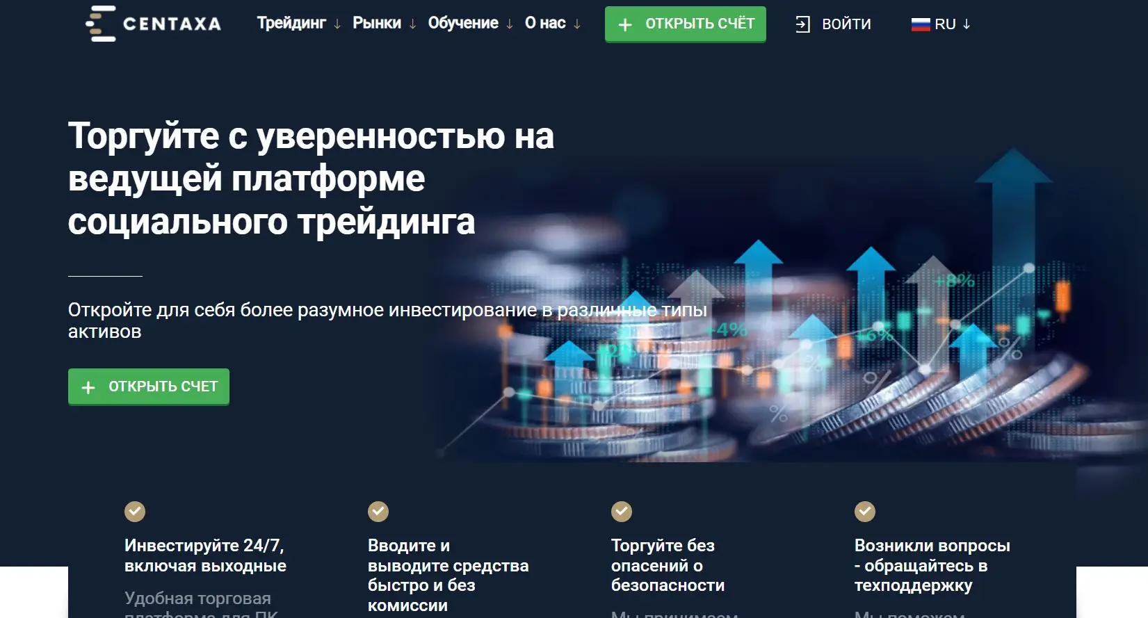 Обзор брокера Centaxa