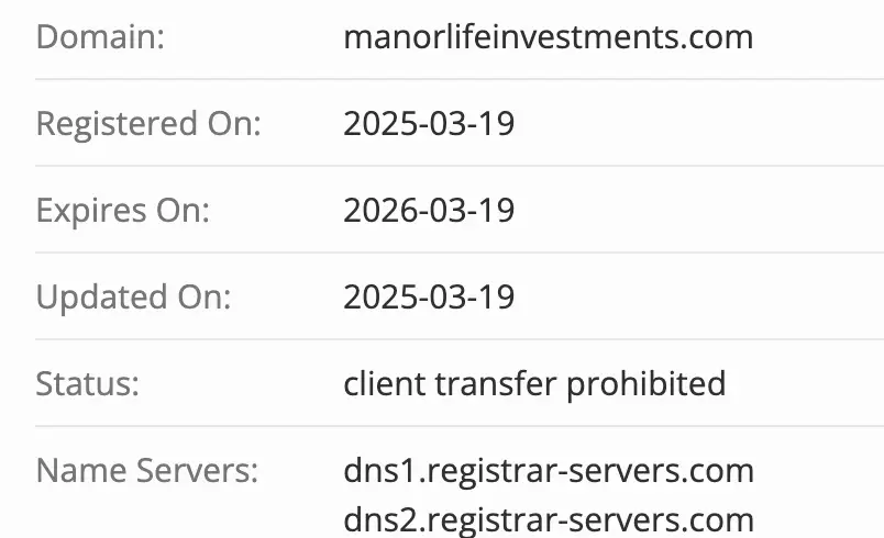 домен Manor Life Investments
