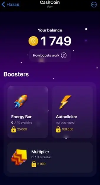 Данные о проекте Cash Coin