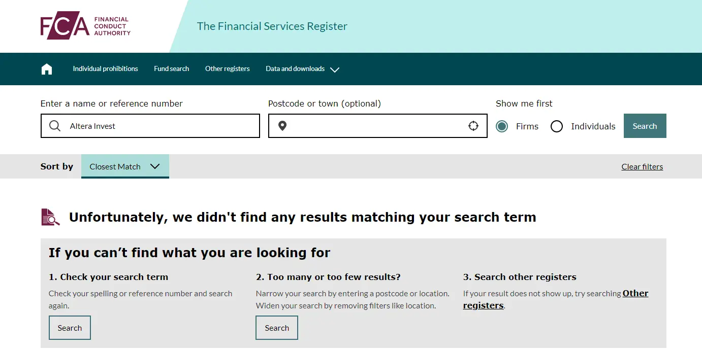 Altera Invest брокер из черного списка