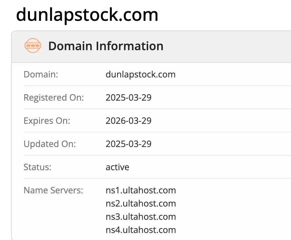 домен Dunlap Stocks Dunlap Stocks домен