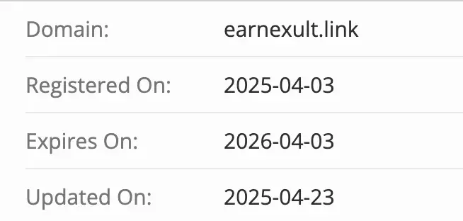Earnexult домен  домен Earnexult