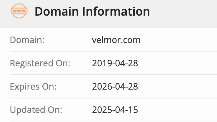 Velmor домен  домен Velmor