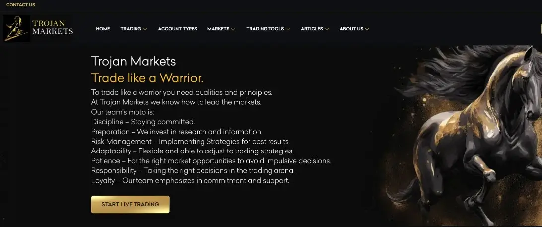 Основная информация о Trojan Markets Основная информация о Trojan Markets
