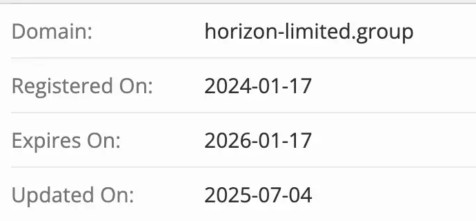 Horizon Limited Group домен  домен Horizon Limited Group