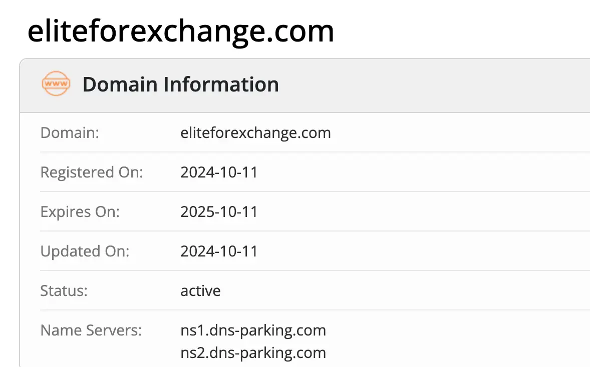 Eliteforexchange домен