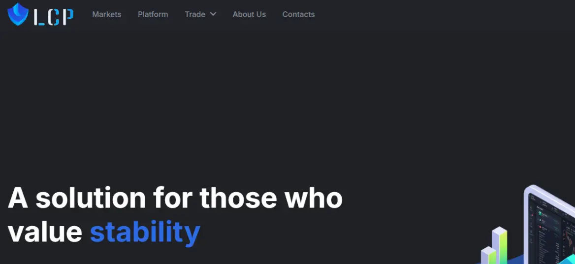 страница сайта LCP Brokers
