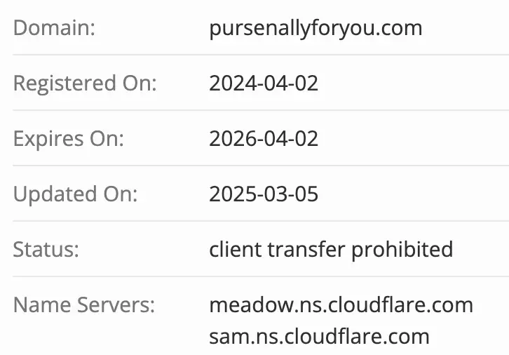 Pursenallyforyou домен
