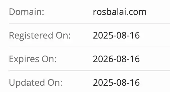 Rosbal домен  домен Rosbal