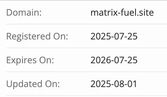 домен Matrix-Fuel