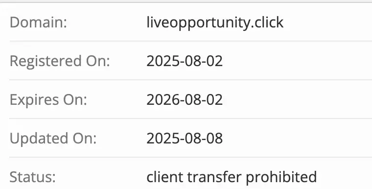 Live Opportunity домен домен Live Opportunity