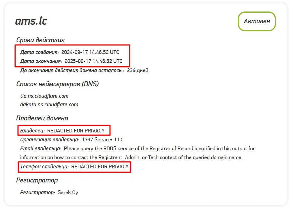 Анализ домена AMS Анализ домена AMS
