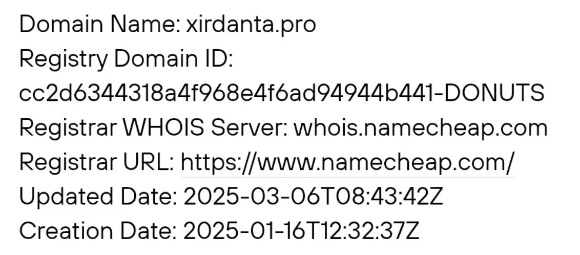 Xirdanta обман Xirdanta скам