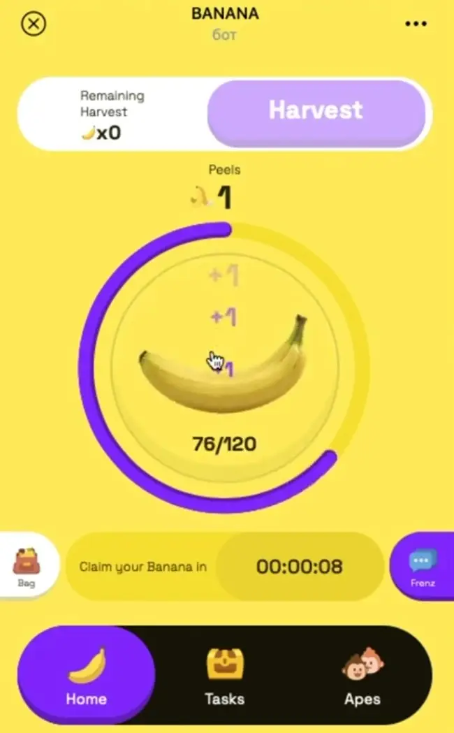 Как заработать в игре BANANA