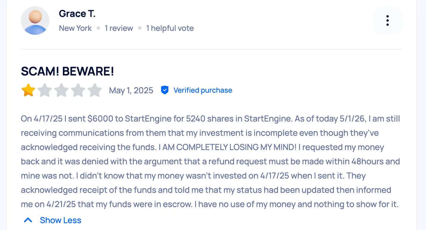 StartEngine отзывы клиентов StartEngine отзывы людей