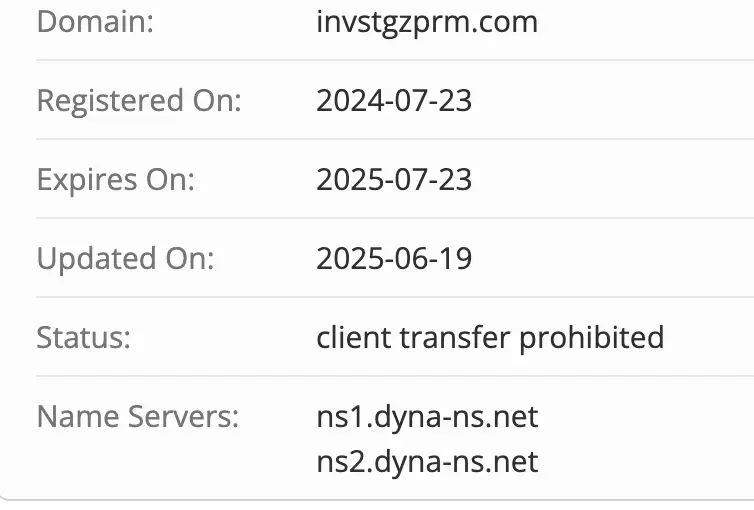 домен Invstgzprm