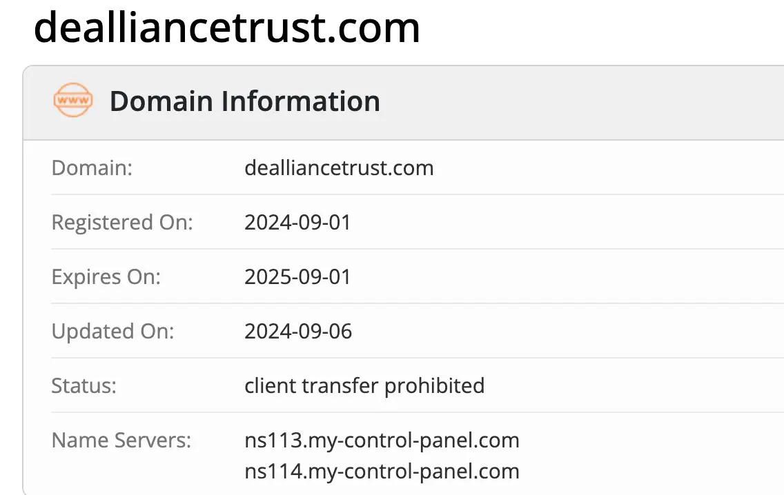 Alliance Trust домен домен Alliance Trust