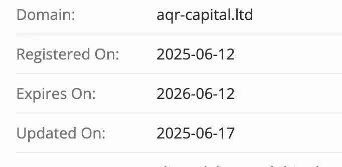 Π΄ΠΎΠΌΠ΅Π½ AQR CAPITAL LTD AQR CAPITAL LTD Π΄ΠΎΠΌΠ΅Π½