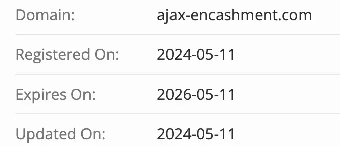 домен Ajax Encashment