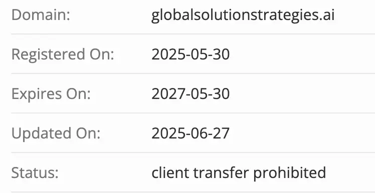 домен Global Solution Strategies