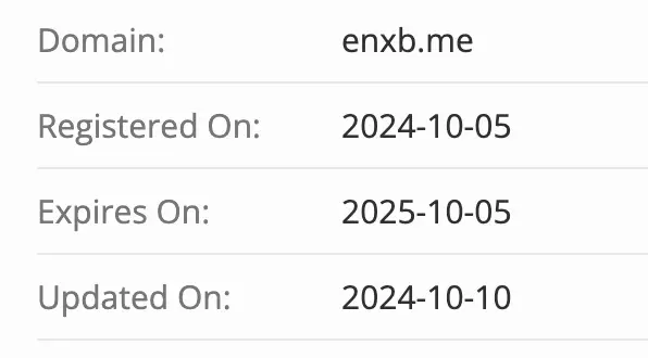 домен ENXB Limited