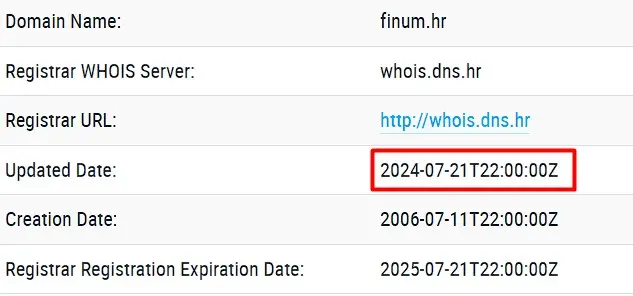 Проверка домена finum.hr