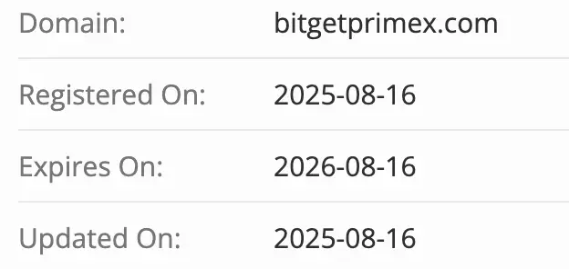 домен BitgetPrimeX