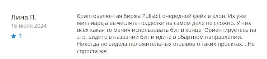 Pullsbit отзыв пользователя
