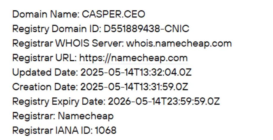 домен Casper Exchange Casper Exchange домен