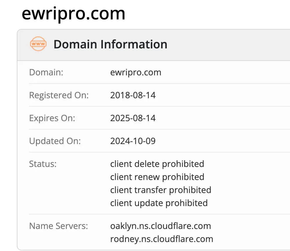 домен Ewripro Ewripro домен