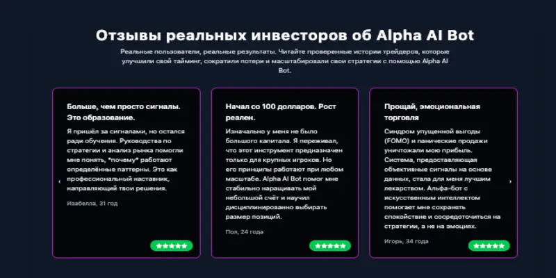 отзывы о Alpha AI Bot