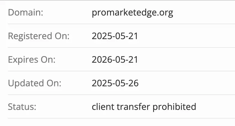 Promarket Edge домен домен Promarket Edge