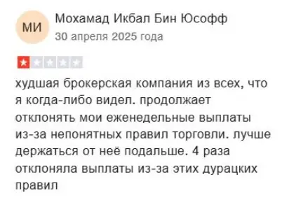 честный отзыв клиента TradingPRO