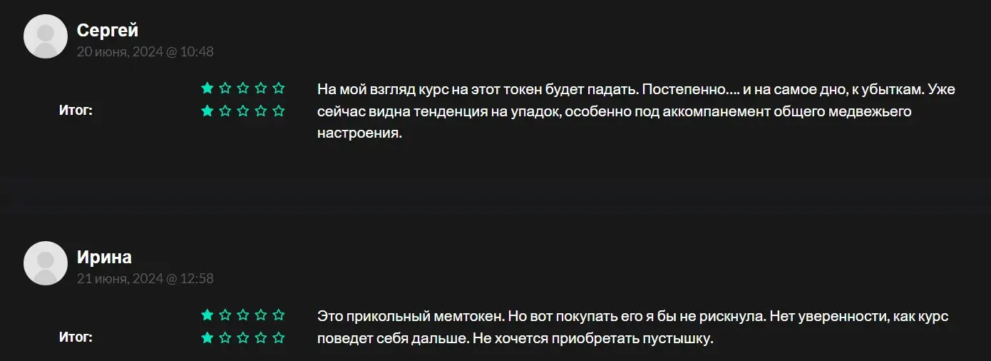 Отзывы от Dogwifhat Отзывы от Dogwifhat
