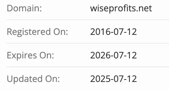 Wiseprofits домен домен Wiseprofits