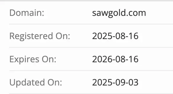 SAW GOLD домен  домен SAW GOLD