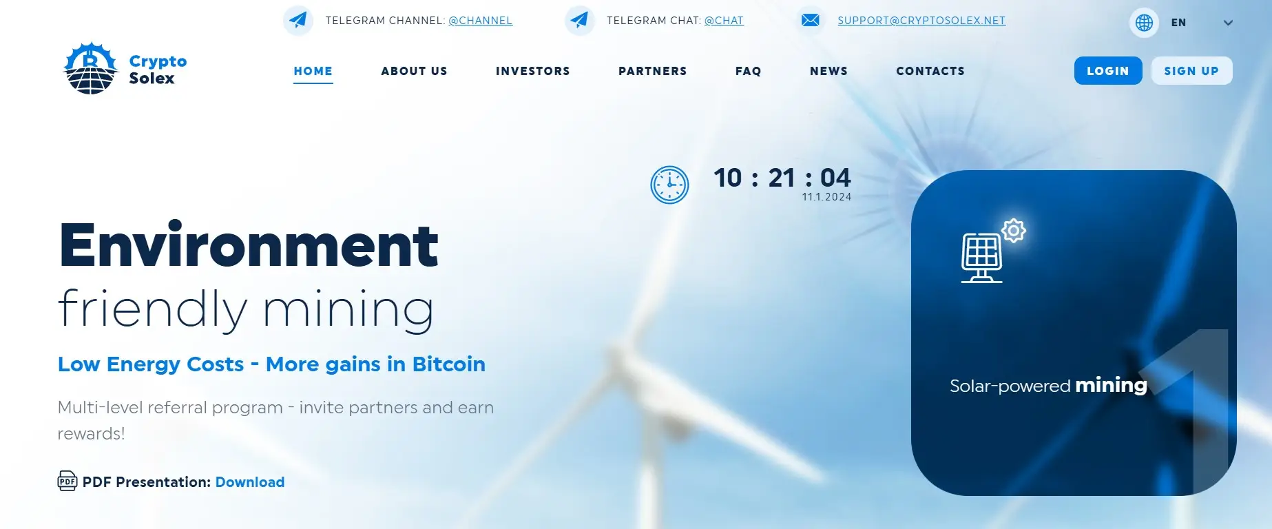 Обзор инвестиционной платформы CryptoSolex