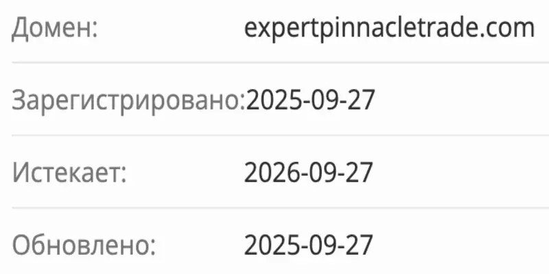 домен Expert Pinnacle Trade