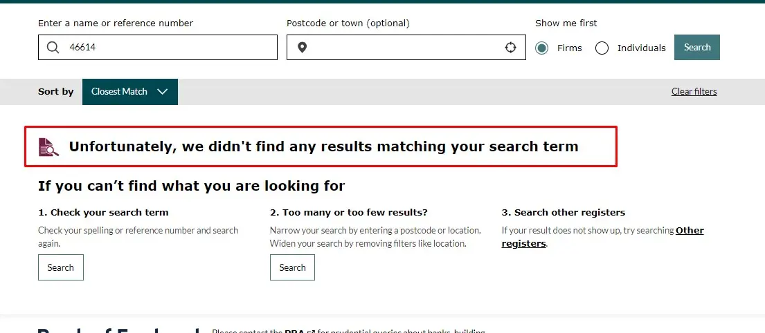 Проверка в реестрах FCA компании SuperCi Exchange Проверка в реестрах FCA компании SuperCi Exchange