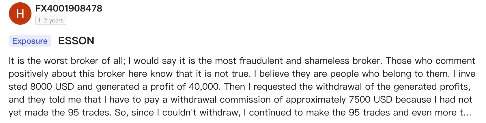 отзыв клиента Capital Fx