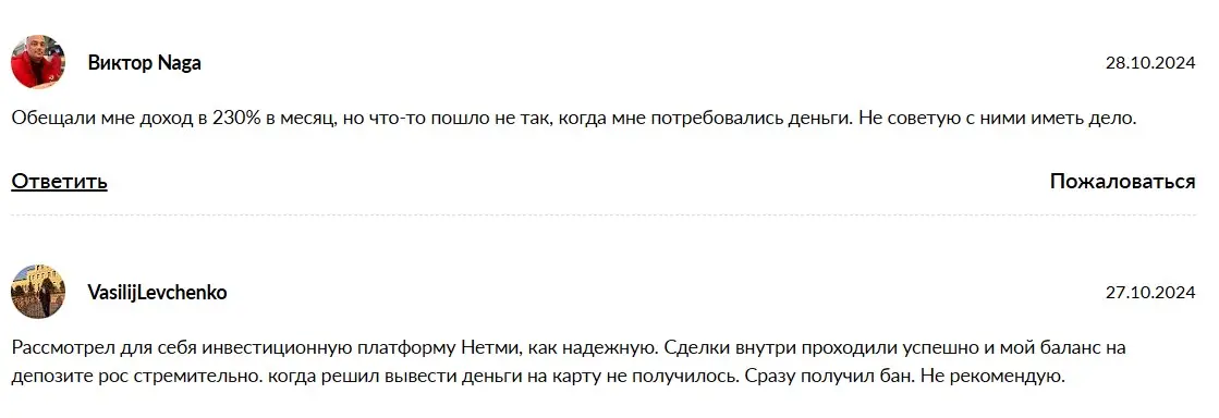 Netmi отзыв пользователя