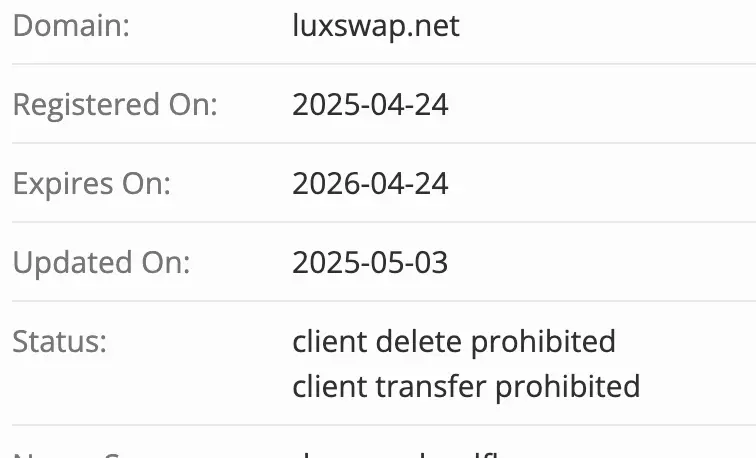 Luxswap домен  домен Luxswap