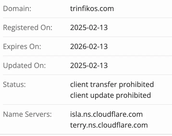 домен Trinfikos