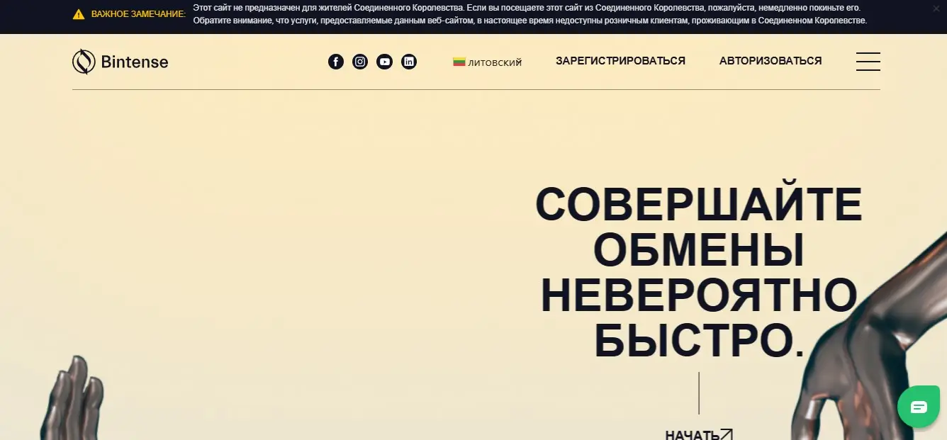 Основная информация о Bintense Основная информация о Bintense