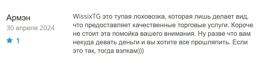 Отзыв о Wissix Trust Group