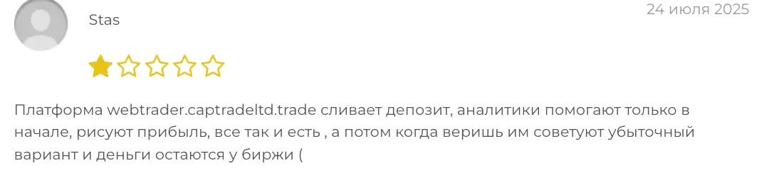 отзыв о Capital Trade Consulting Pte Ltd