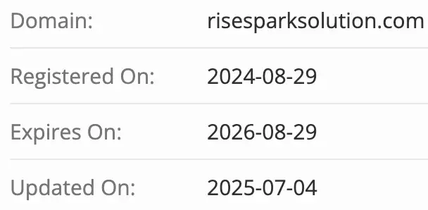 домен Rise Spark Solution