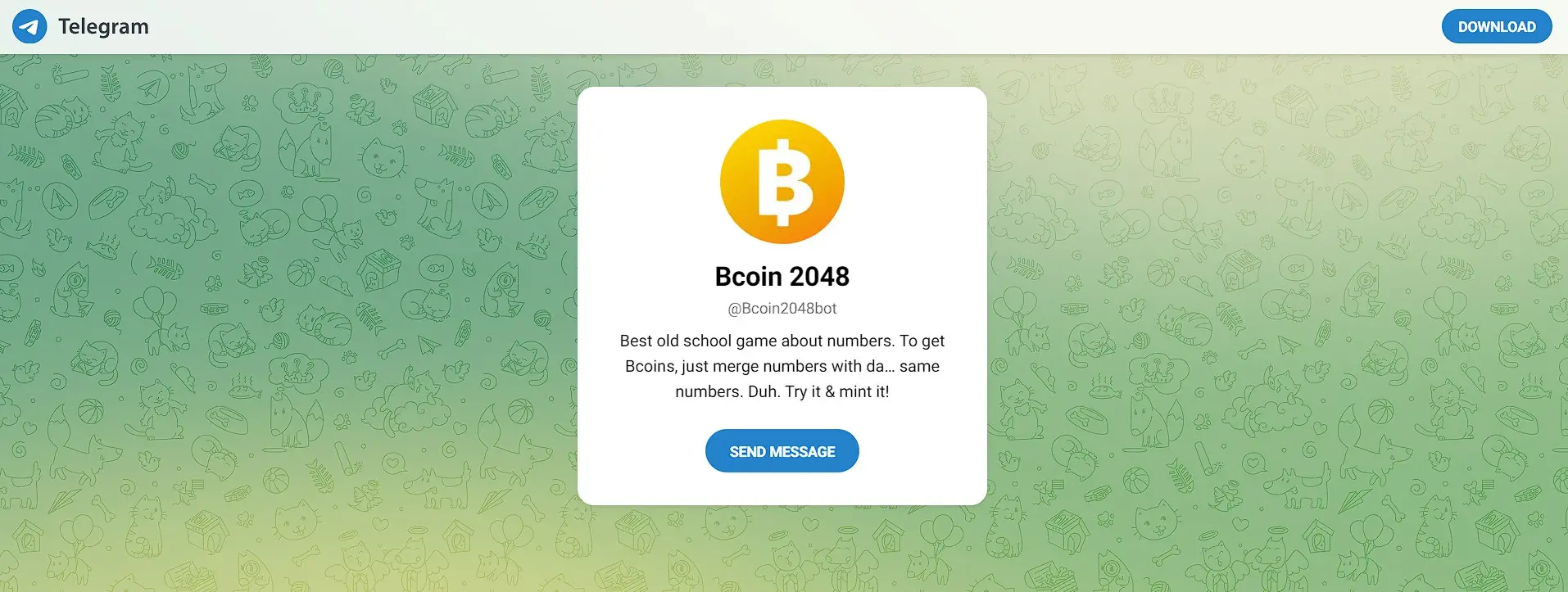 Обзор кликера Bcoin 2048