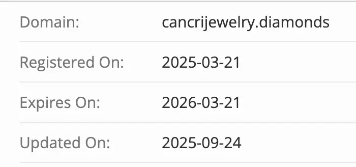 домен Cancri Jewelry