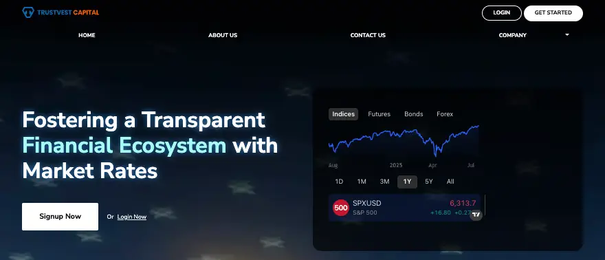 TrustVest Capital проверка брокера  обзор брокера TrustVest Capital